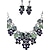 cheap Jewelry Sets-Women&#039;s Jewelry Set Choker Necklace Necklace / Earrings Ladies Vintage European Fashion Rhinestone Earrings Jewelry Assorted Color For Wedding Party Daily Casual Work