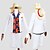 abordables Costumes de manga-Inspiré par One Piece Monkey D. Luffy Manga Costumes de Cosplay Costumes Cosplay Imprimé Manteau / Chemise / Pantalon Pour Homme