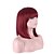 preiswerte Trendige synthetische Perücken-Synthetische Perücken Glatt Gerade Bob Bubikopf Perücke Rot Synthetische Haare Damen Rot