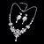 preiswerte Schmucksets-Schmuckset Halskette / Ohrringe Modisch Silber Halsketten Ohrringe Für Hochzeit Party 1 Set Hochzeitsgeschenke
