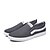 preiswerte Herrenpantoletten &amp; -slipper-Herrn Loafers &amp; Slip-Ons Flacher Absatz Komfort Normal Tüll Walking Herbst Schwarz / Blau / Grau