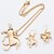 preiswerte Schmucksets-Damen Halskette / Ohrringe Pferd damas Farbe Ohrringe Schmuck Golden / Silber Für Normal Alltag