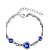 baratos Pulseira-Mulheres Cristal Pulseiras em Correntes e Ligações Pulseiras com Pendentes Zircão Coração Amor senhoras Amor Ajustável Fashion Pulseiras Jóias Verde / Azul marinho / Azul Claro Para Diário Casual