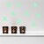 abordables Autocollants muraux-Loisir Stickers muraux Autocollants muraux lumineux Autocollants muraux décoratifs Matériel Amovible Décoration d&#039;intérieur Calque Mural