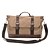 cheap Crossbody Bags-Men&#039;s Canvas Satchel Solid Colored Black / Brown / Khaki / Messenger