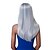 Недорогие Парик из искусственных волос без шапочки-основы-Европейский моде длинные Sythetic черный микс серый прямой парик партии для женщин