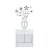 cheap Wall Stickers-AYA™ DIY Wall Stickers Wall Decals, Vase Type PVC Switch Panel Stickers 10*13cm