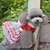 Недорогие Одежда для собак-Собака Платья Бант Одежда для собак Красный Синий Розовый Костюм Хлопок Смешанные материалы XS S M L XL