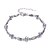 cheap Bracelets-Women&#039;s Chain Bracelet Fashion Silver Plated Bracelet Jewelry White / Purple For Christmas Gifts Wedding