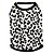 preiswerte Hundekleidung-Katze Hund T-shirt Welpenkleidung Leopard Modisch Hundekleidung Welpenkleidung Hunde-Outfits Atmungsaktiv Schwarz Rose Kostüm für Mädchen und Jungen Hund Baumwolle XS S M L