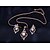 preiswerte Schmucksets-Damen Schmuckset Halskette / Ohrringe Einstellbar Ohrringe Schmuck Weiß Für Hochzeit Party Alltag Normal / Halsketten