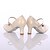 baratos Sapatos Para Dança de Salão &amp; Dança Moderna-Mulheres Sapatos de Dança Latina Dança de Salão Salto Presilha Cor Única Salto Personalizado Prata Branco Preto Fivela / Interior / EU40