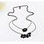 billiga Halsband-Hängande Resin Legering Svart Halsband Smycken Till Bröllop Party Speciellt Tillfälle Årsdag Födelsedag Gåva / Dagligen