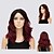 Χαμηλού Κόστους Συνθετικές Trendy Περούκες-Συνθετικές Περούκες Κυματιστό Κυματιστό Περούκα Μεσαίο Fuxia Συνθετικά μαλλιά Γυναικεία Μαλλιά με ανταύγειες Κόκκινο