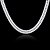 cheap Men&#039;s Necklaces-Men&#039;s Chain Necklace Fashion Silver Plated White / Sliver Necklace Jewelry For Party