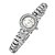 abordables Montres Tendance-Femme Bracelet de Montre Quartz Argent Montre Décontractée Analogique Etincelant - Blanc Noir