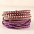 cheap Bracelets-Women&#039;s Wrap Bracelet Leather Bracelet Ladies Bohemian Fashion Boho Leather Bracelet Jewelry Navy / Dark Red / Purple For Party Casual Daily / Imitation Diamond / Rhinestone