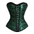 abordables Corsets et lingerie sculptante-Corset Femme Noir Blanche Rouge Corset Overbust Lacet Floral