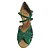 voordelige Latin dansschoenen-Dames Latin dansschoenen Salsa dansschoenen Sandalen Speciale hak Groen Gesp