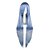 abordables Perruques Halloween-Perruques de Cosplay Touhou Project Hinanawi Tenshi Bleu Long Anime Perruques de Cosplay 100 CM Fibre résistante à la chaleurMasculin /