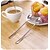 cheap Dining &amp; Cutlery-Set of 2 Double Metal Spoon For Coffee Salad Dinner Cooking Stir