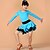 זול בגדי ריקוד לילדים-ריקוד לטיני שמלה תד נשפך הצגה שרוול קצר טבעי Chinlon