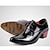 baratos Sapatos Oxford para Homem-Homens Sapatos formais Couro Envernizado Primavera / Outono Oxfords Preto / Festas &amp; Noite / Festas &amp; Noite / Ao ar livre / Sapatas de novidade