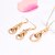 cheap Jewelry Sets-Fashion Circle Jewelry Sets Party Gold Plated Pendant Necklace Drop Earrings Set For Women Gifts