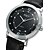 abordables Montres-Hommes Montre Habillée Quartz Montre Décontractée Cuir Bande Noir