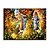 levne Motivy postav-Ručně malované Lidé Horizontální,Klasické Moderní tradiční Realismus Středomořský Pastýřský evropský styl Plátno Hang-malované olejomalba