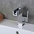 abordables Classiques-Robinet lavabo - LED Chrome Set de centre Mitigeur un trouBath Taps