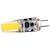 billige Bi-pin lamper med LED-5 stk 5w 300lm g4 led bi-pin lyspære t3 jc type cob chip varm kald hvit for under skap lys taklamper (50w halogen tilsvarende) ac/dc12-24v