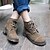 halpa Naisten saappaat-Bootsit-Matala korko-Naisten kengät-Nahka-Ruskea / Kahvi-Ulkoilu / Rento-Maihinnousukengät