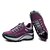 abordables Chaussures sport femme-Femme Chaussures Croûte de Cuir Printemps Eté Automne Confort Randonnée Talon Plat Lacet Pour Athlétique Violet Fuchsia