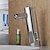 billige Klassisk-Baderom Sink Tappekran - ikke-touch Krom Centersat Handsfree Et HullBath Taps