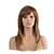 abordables Perruques Synthétiques Sans Bonnet-Perruque Synthétique Droit Droite Perruque Moyen Brun claire Cheveux Synthétiques Femme Cheveux Colorés