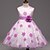 cheap Dresses-Kids Little Girls&#039; Dress Floral Going out Purple Pink Sleeveless Floral Dresses Summer Slim