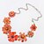 cheap Necklaces-White Resin Alloy Blue Orange Blue Necklace Jewelry For Wedding Party Special Occasion Anniversary Birthday Gift / Daily