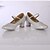 preiswerte Schuhe für Standardtanz und Modern Dance-Damen Schuhe für den lateinamerikanischen Tanz Absätze Blockabsatz Glitzer Satin Glitter Golden / Silber / Innen