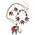 billige Smykke Sett-Dame Mote Bohem Stil Skåret Europeisk folk Style kostyme smykker Turkis Blomsterformet Dyreformet Elefant Halskjeder Øreringer Armbånd Til