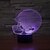 abordables Décors et éclairages nocturnes-Veilleuse 3D Intensité Réglable USB 1 pièce