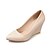 preiswerte Absatzschuhe für Damen-Damen-High Heels-Büro / Lässig-PU-Keilabsatz-Wedges / Spitzschuh-Rosa / Lila / Weiß / Beige