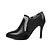 cheap Women&#039;s Boots-Women&#039;s Heels / Boots Spring / Fall / Winter Stiletto Heel Casual Dress Party &amp; Evening Rhinestone Leatherette 10.16-15.24 cm / Booties / Ankle Boots Black / Beige