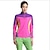 cheap Tees &amp; Shirts-SPAKCT Women&#039;s Hiking Tee shirt Long Sleeve Outdoor UV Resistant Breathable Quick Dry Stretchy Top Clothing Suit Spring Summer Tactel Terylene Standing Collar Purple Light Red Green Camping / Hiking
