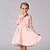 preiswerte Kleider-Mädchen&#039; Langarm Einfarbig 3D-gedruckte Grafik Kleider Kleid Sommer Frühling kinderkleidung Ausgehen