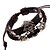 cheap Bracelets-Men&#039;s Women&#039;s Wrap Bracelet Leather Bracelet Skull Bohemian Fashion Leather Bracelet Jewelry Brown / Black For Daily Casual