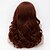 cheap Synthetic Trendy Wigs-Synthetic Wig Curly Curly Asymmetrical With Bangs Wig Long Dark Auburn#33 Synthetic Hair Women&#039;s Natural Hairline Brown
