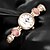abordables Relojes pulsera-Mujer Reloj Pulsera Cuarzo Dorado Reloj Casual Analógico Encanto Elegante Moda - Dorado