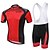 cheap Men&#039;s Clothing Sets-KEIYUEM Men&#039;s Women&#039;s Short Sleeve Cycling Jersey with Bib Shorts Coolmax® Mesh Silicon British Bike Clothing Suit Waterproof Breathable 3D Pad Quick Dry Anatomic Design Sports British Clothing