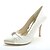 cheap Wedding Shoes-Women&#039;s Wedding Shoes Wedding Party &amp; Evening Wedding Heels Summer Rhinestone Stiletto Heel Pointed Toe Formal Shoes Satin Silver White Ivory